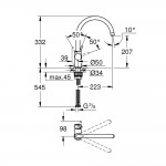 Maišytuvas plautuvei Grohe Bauclassic, 30577000